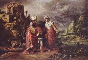 Pieter Lastman Abschied Hagars oil on canvas